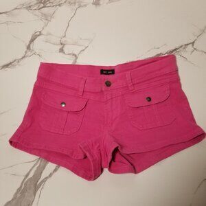 Bright Pink Shorts by Nell Jeans w/Button & Zipper Closure and Front Pockets